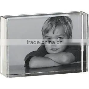 Acrylic logo block for store advertising