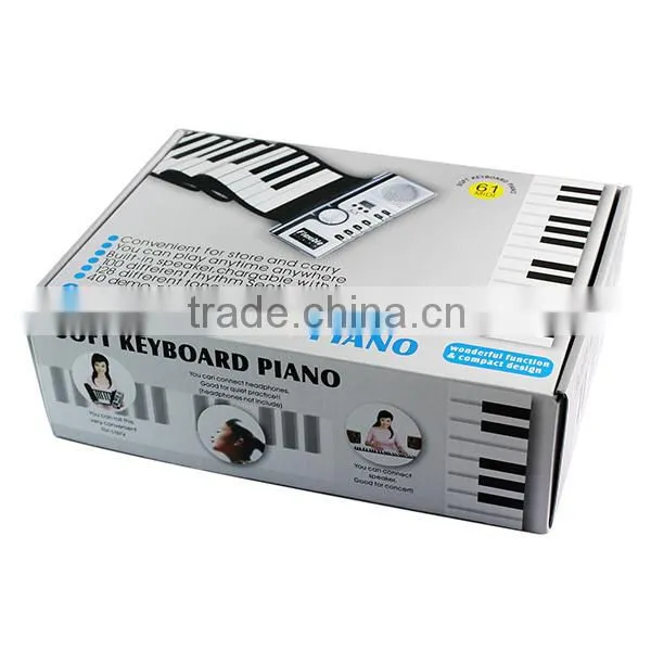 61 Keys Portable MIDI Flexible Keyboard Roll Up Piano