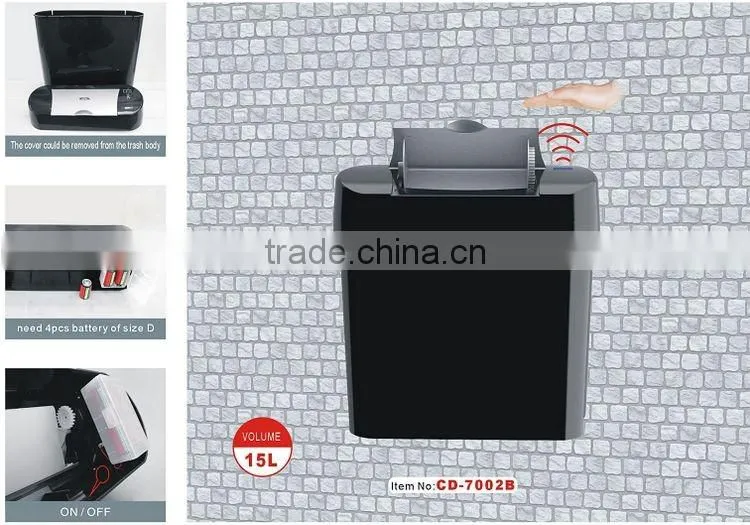 outdoor plastic sensor trash bin