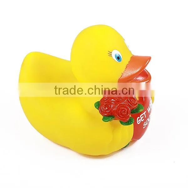 Promotional Floating Rubber Bath Toy Duck
