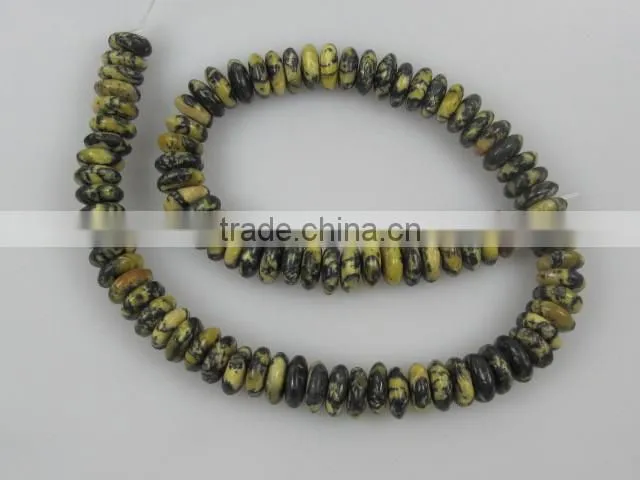 semi precious gemstone fashion shape natural gemstone of yellow turquoise