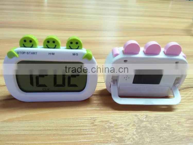 Promotion Smile CountUp and Countdown Large Digital Kitchen Timer with Magnet / Electronic Items Manufacturer