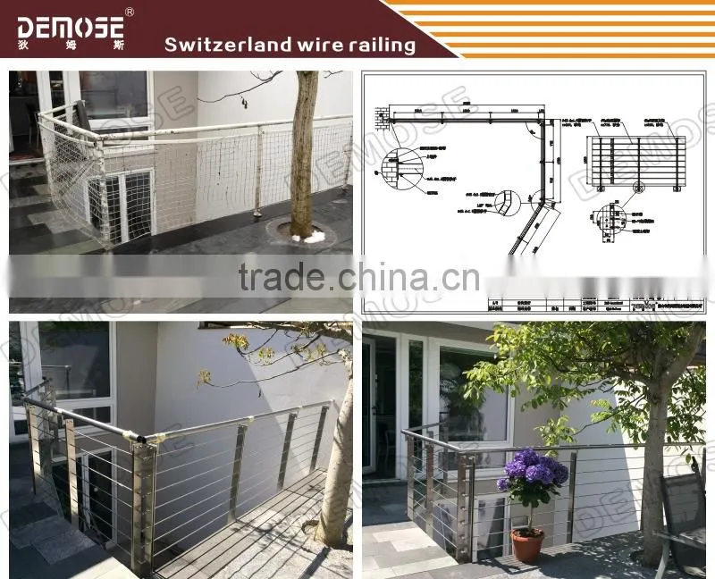 sale used safety rails for balconies/balcony railing price DMS-B2503