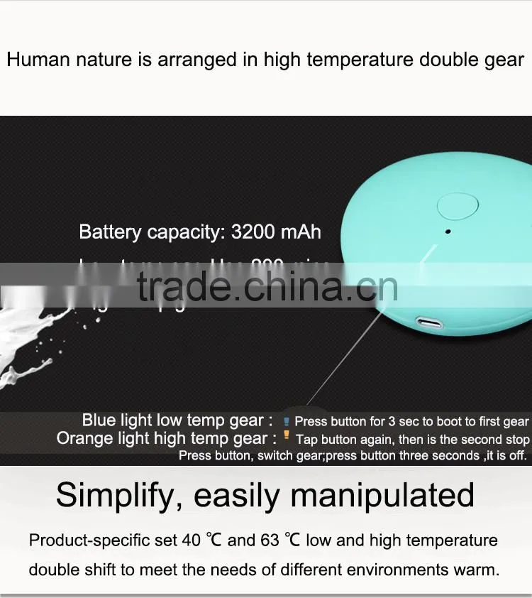 Latest Woman Gifts Portable USB rechargeable Winter hand warmer