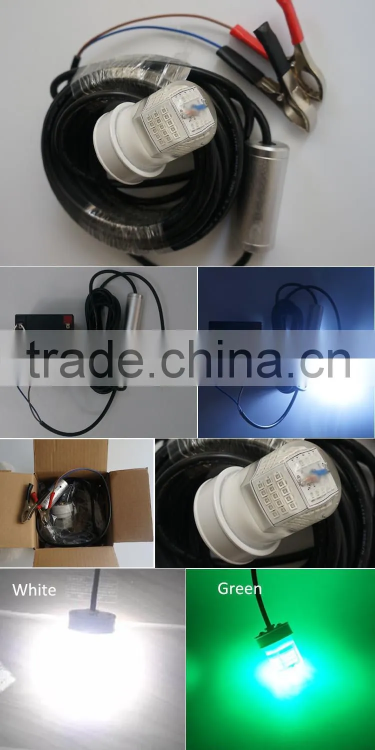high quality led green fishing light fishing belly boat