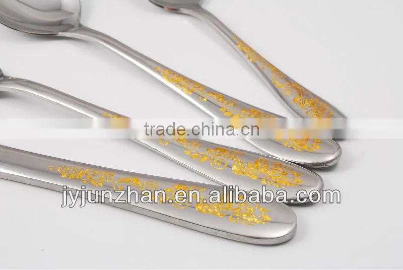 New flatware metal blue color of stainless steel made by Junzhan factory directly and sell in factory price