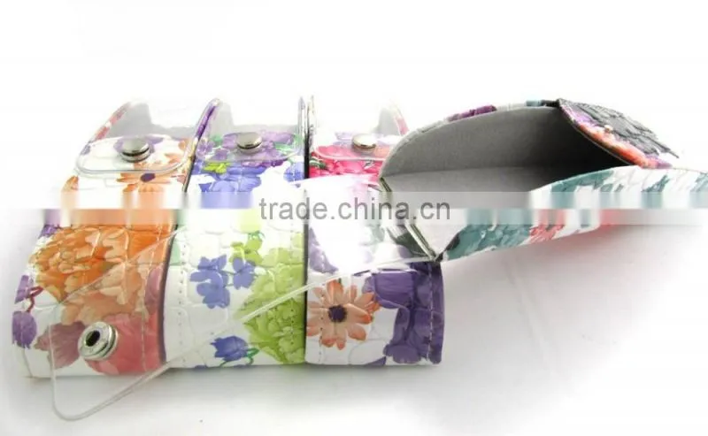 Colorful Flower Pattern Handmade eyeglasses glasses Case