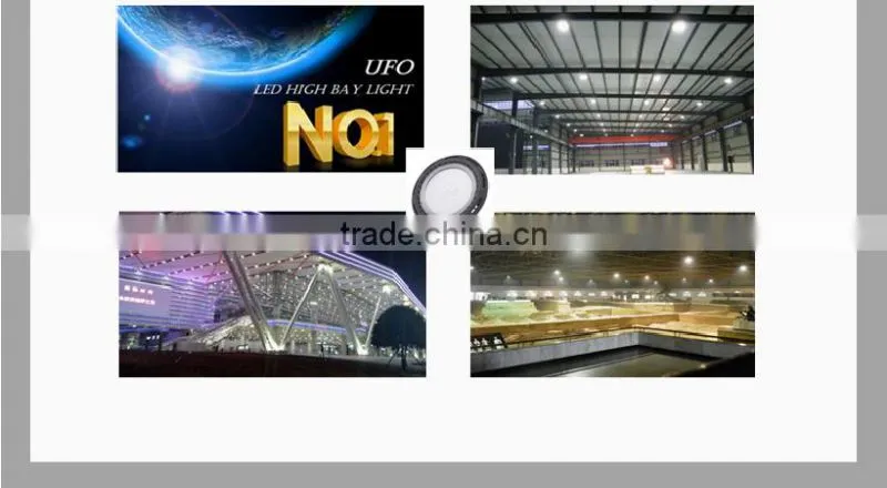CE RoHS approved 180W UFO dimmable led high bay light with 5 years warranty