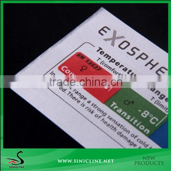 Sinicline Design custom woven labels for jacket