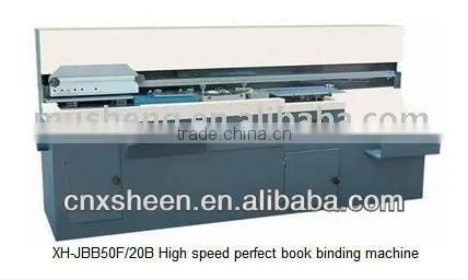 XH-JBB50F/20B High speed perfect book binding machine,desktop perfect binding machine,glue binding machine,hardcover binding mac