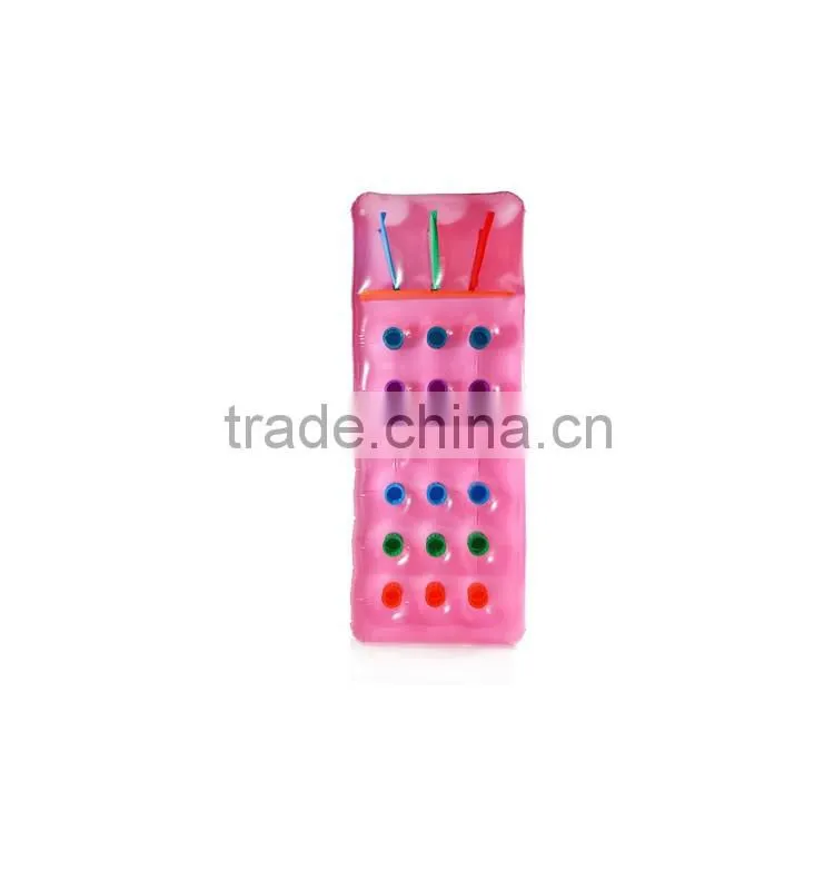 Hot sale inflatable beach mattress, PVC inflatable float mattress