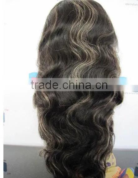 Indian remy monofilament wigs full lace wigs with bangs bellewigs