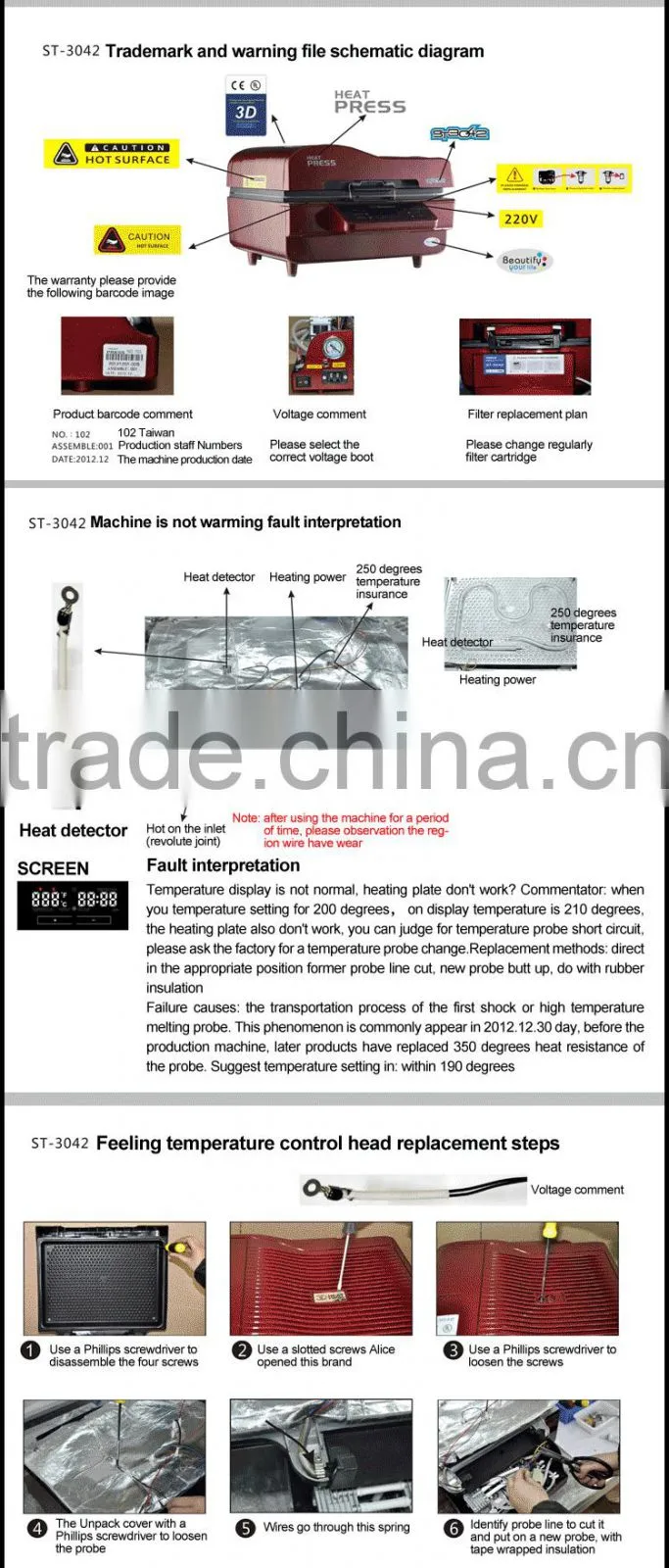 3D Vacuum Sublimation Printing Machine for Sublimation Phone Cases (ST-3042)