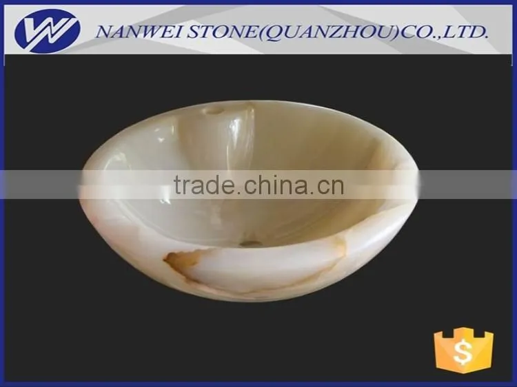 Onyx stone sink