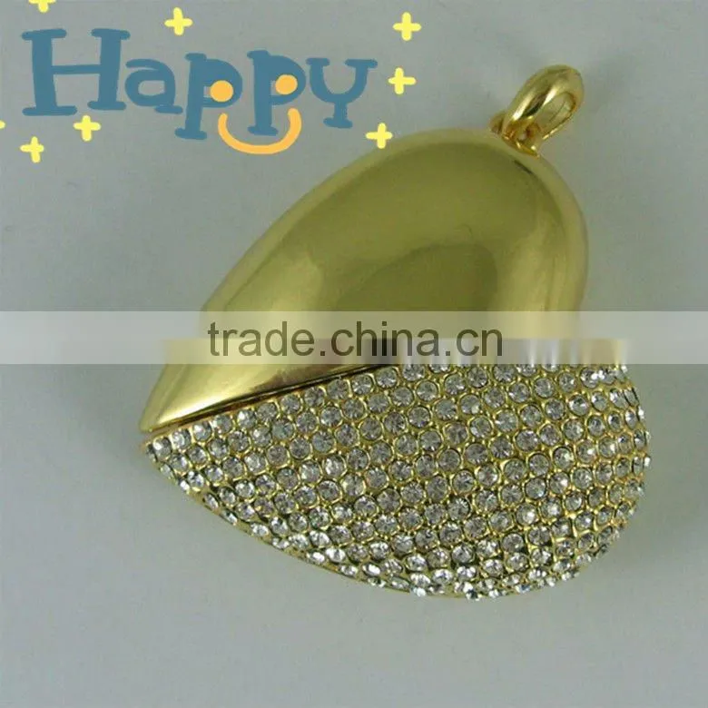 Hot sell ! heart shape exquisite Jewery USB flash drive