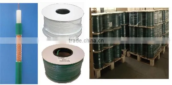 France market 75 Ohm COAXIAL CABLE KX6 WITH POWER CABLE for CCTV camera system