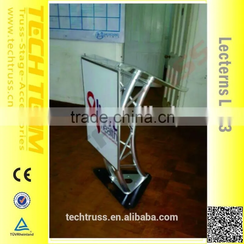 Aluminum furniture mobile standard truss lectern , truss podium