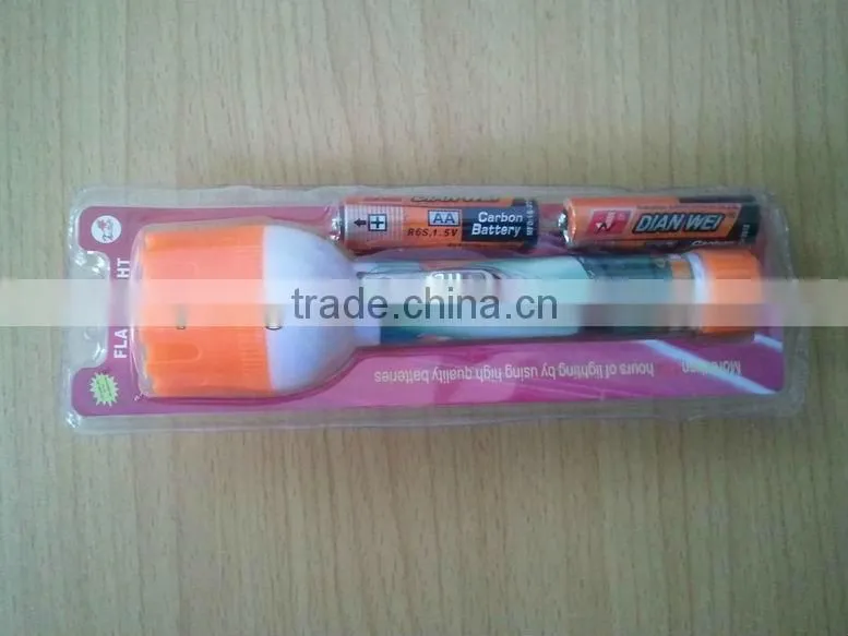 New design plastic mini led flashlight