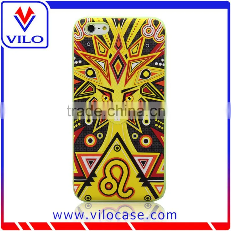 Silicone case for iphone with print texture