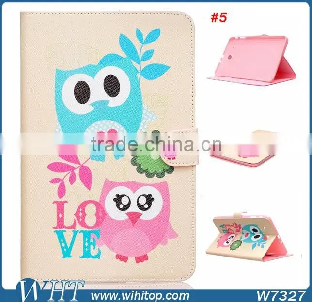 New Products for Samsung Galaxy Tab E T560 Cartoon Painting Leather Flip Case