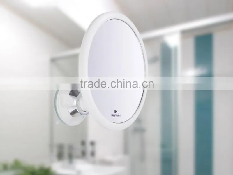 bathroom mirror, fogless suction cup mirror swivel wall mounted