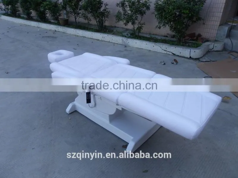CE approval white massage table electric face hole