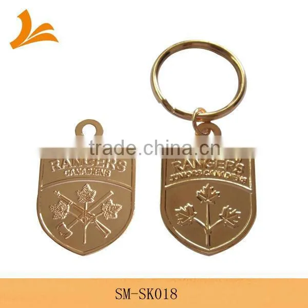 SM-SK017 gold metal trolley coin keyring