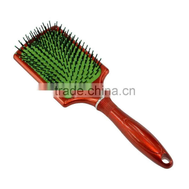 high quality paddle massage brush plastic hair brush