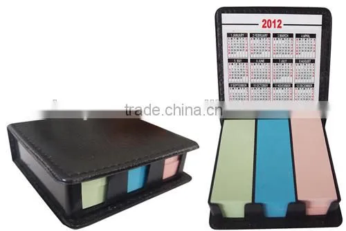 High quality pocket memo pad with leather cover