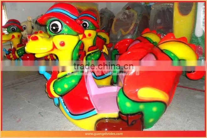 Fun!2014 new design outdoor children rides lifting dinosaur in theme park