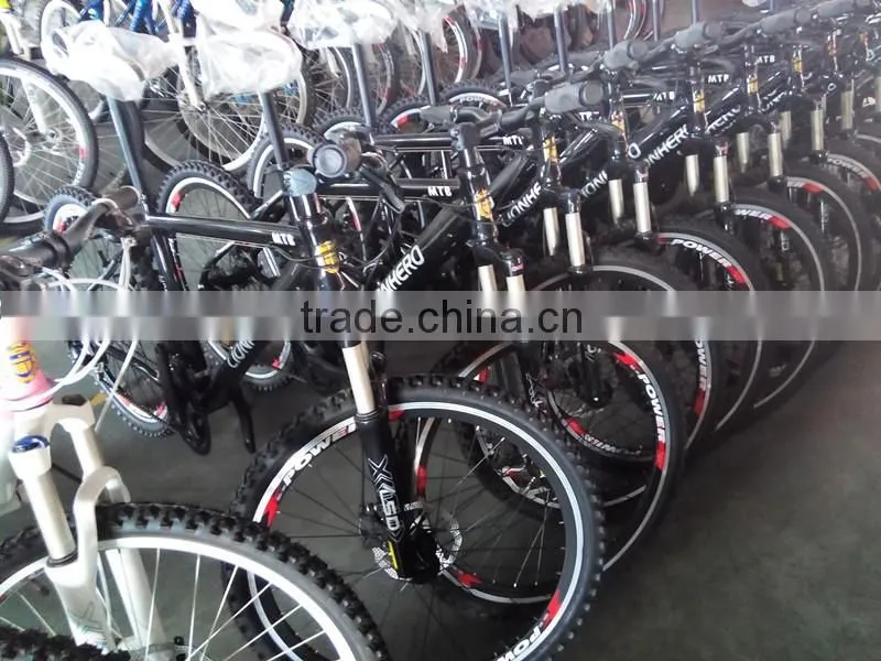 26 inch aluminum alloy black mountain bike