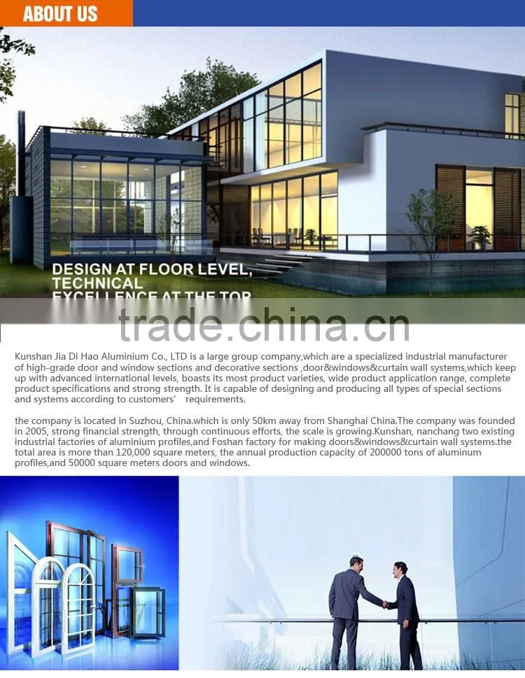 good quality aluminium double swing windows