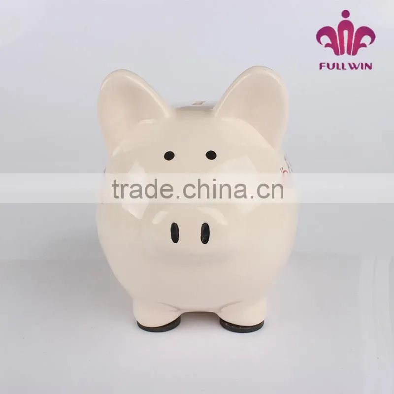 ceramic funny inscriptions on the piggy bank the piggy bank