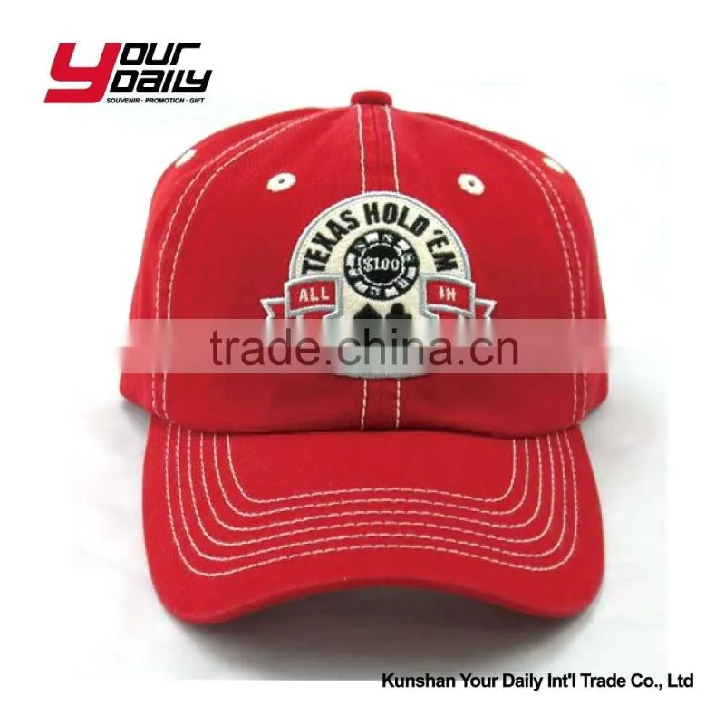 cheap custom logo promotional 6 panel baseball cap