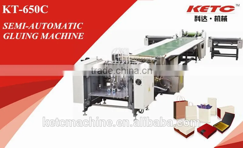 650C MANUAL PAPER FEEDING AND GLUING PRODUCTION LINE