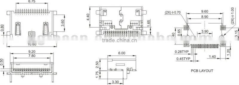 mini usb to hdmi male HDMI-03