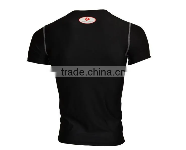 Men's Compression Tights T Shirt Running Bicycle Fitness tees Outdoor Moisture Wicking Quick-drying T-shirt