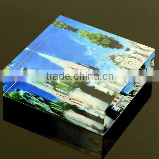 UV printing acrylic photo block/crystal photo block