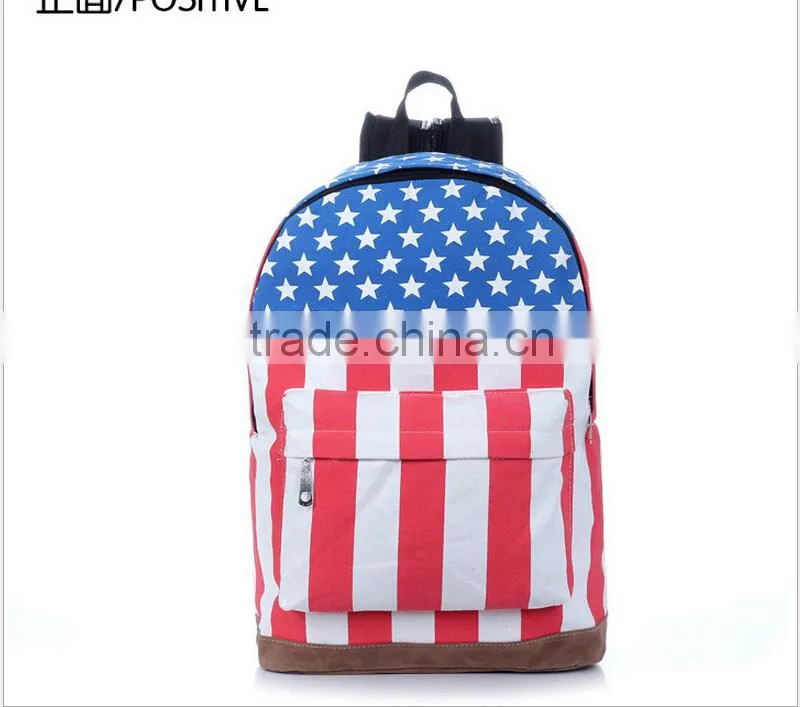 wholesale hot new products american flag school bag