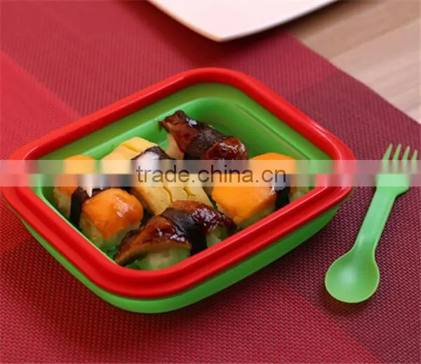 Custom BPA Free Food Packaging bento lunch box, Made in China factory price bento lunch box,bento lunch box with spoon