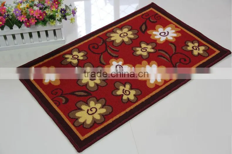 Printed design latex back tiger carpet