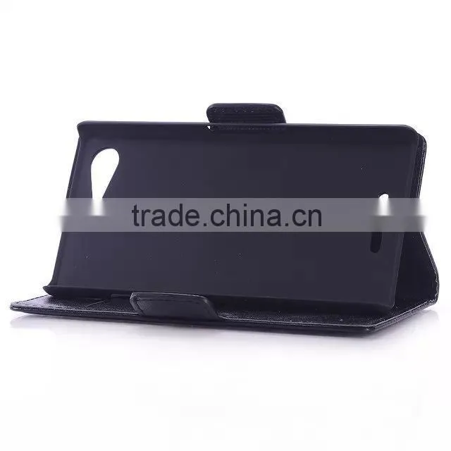 Crazy horse shell covers for Sony Xperia E3