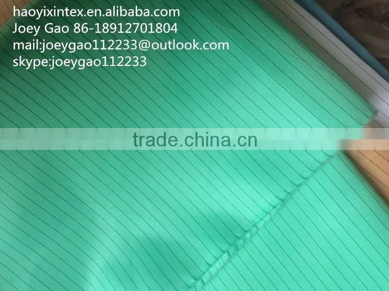100% Polyester AntiStatic Fabric /shikibo fabric/esd garment