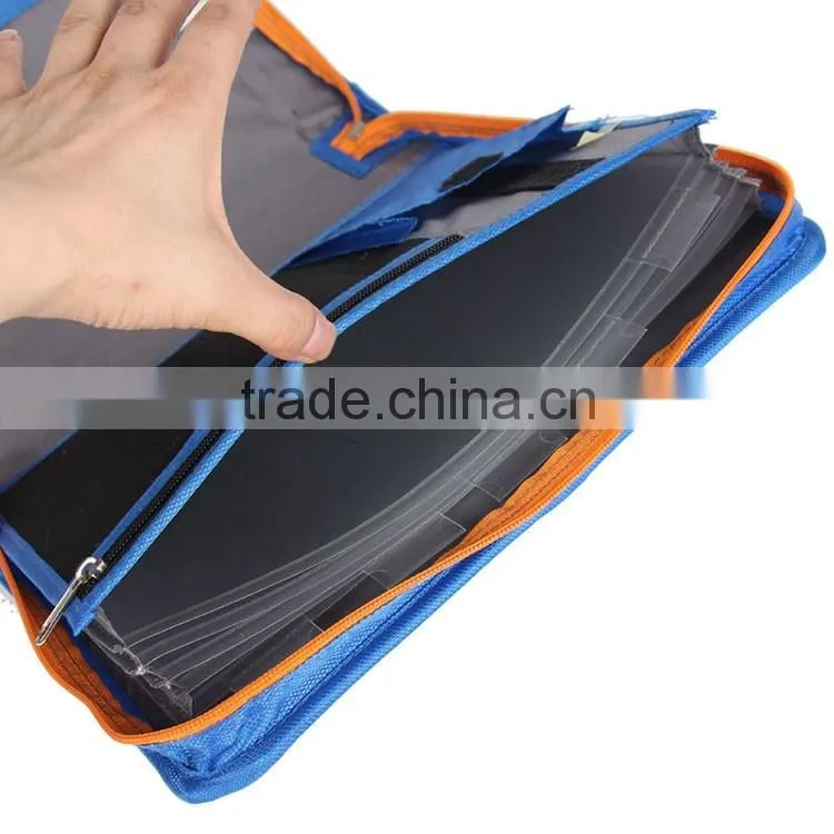 Wholesale Low Price Customized Designs Zipper Binder Padfolio