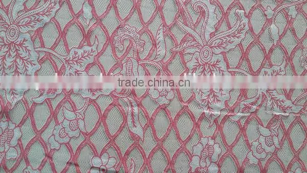 YH010# Lace Fabric / High Quality Burning Flower Lace Fabric / New Design Garment cloth Lace Fabric