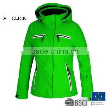 2016 Women Colourful Waterproof Ski Jacket Fuxia