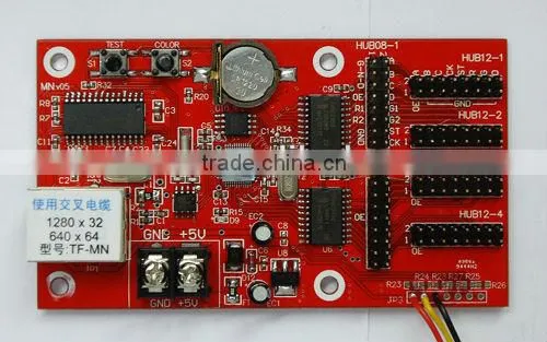 TF-MN LED Display Controller Card For P10/P16/P20 RS232 Drive Mode Change Messages Freely