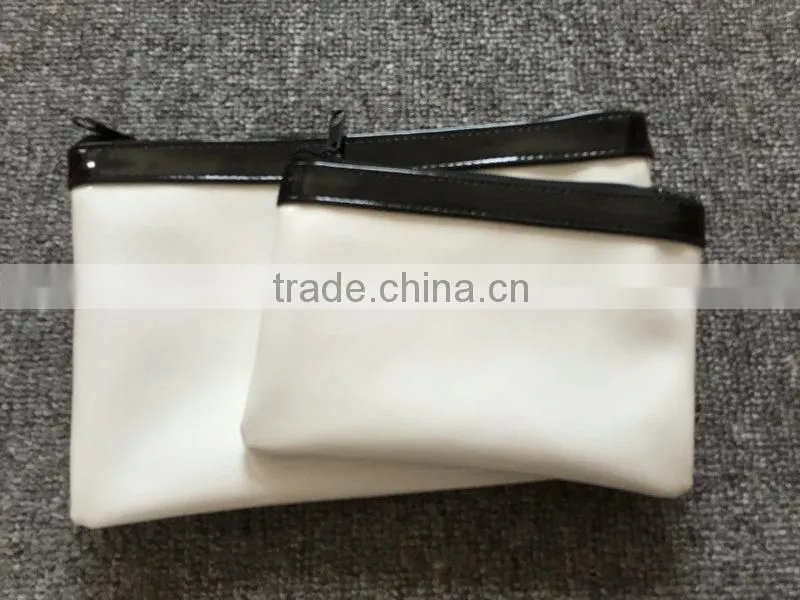 customized LOGO printed recycled PU leather cosmetic bag