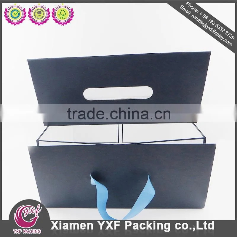 Foil Stamping overflap rigid packaging paper box, rigid box