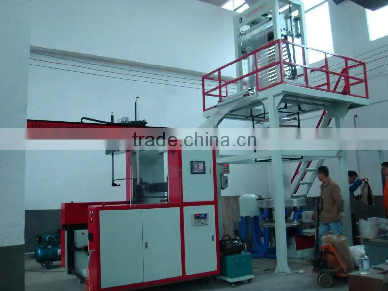 rotary die head auto winder pe plastic film blowing machine